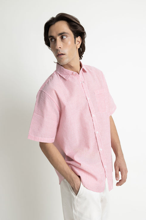 Striped Seersucker Shirt